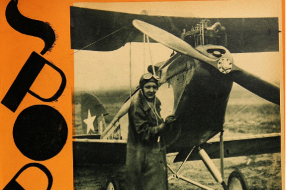 16. Graciela Cooper, primera aviadora chilena. Los Sports, 1930.