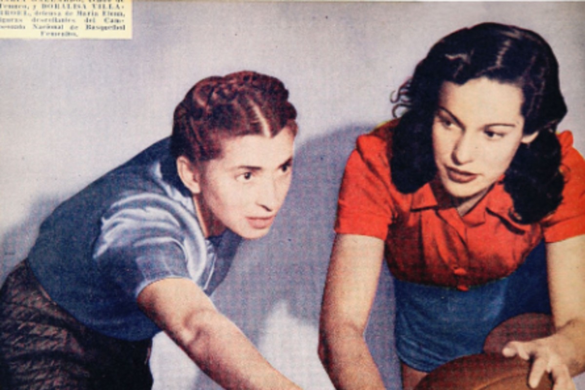 10. Basketbolistas chilenas profesionales. Estadio, 1947.