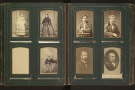 3. Página de álbum carte de visite. Fotografías monocromas.  Fecha: entre 1900 y 1919.