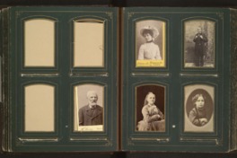 4. Página de álbum carte de visite. Fotografías monocromas.  Fecha: entre 1900 y 1919.