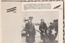 3. Fotografía de Graciela Cooper volando en avión y después de aterrizar.