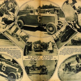 8. Fotografías del Circuito Sur de 1929, en el que nuevamente triunfa Azzari.