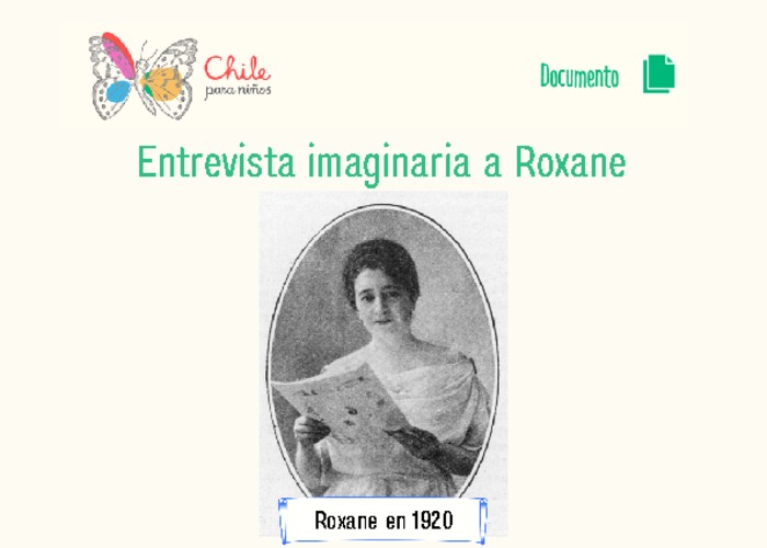 Entrevista imaginaria a Roxane