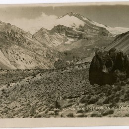 6. Volcán San José, cercano a la localidad de San Gabriel, comuna de San José de Maipo, en 1930.