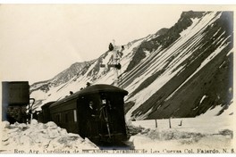 4. Ferrocarril en Paramillo de Las Cuevas, refugio construido para los viajeros, año 1915.