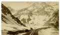 13. Cordillera de Los Andes, vista desde el Ferrocarril Trasandino, año 1910.