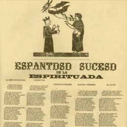 3. Lira Popular: Espantoso suceso de la espirituada.