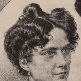 5. Detalle de retrato litográfico de María Schumann de Paredes.