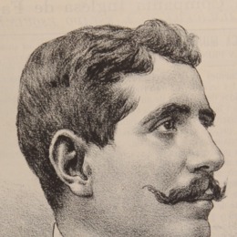 7. Detalle de retrato litográfico de Eleuterio Espinoza Moreno.