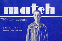 16. Horacio Muñoz, jugador del Colo Colo. Match 21 (7 de junio de 1929).