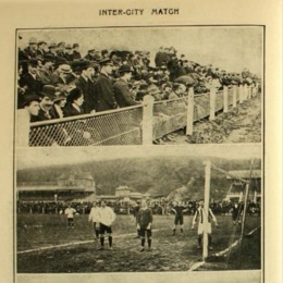 18. Fotografías de un partido entre jugadores de Santiago y Valparaíso, en 1910. Revista - Zig-Zag 284 (30 de julio 1910).