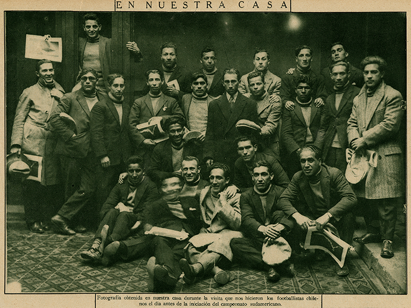 2. Selección chilena de 1926, año en el que Chile realizó el 9° Campeonato Sudamericano de Fútbol.
