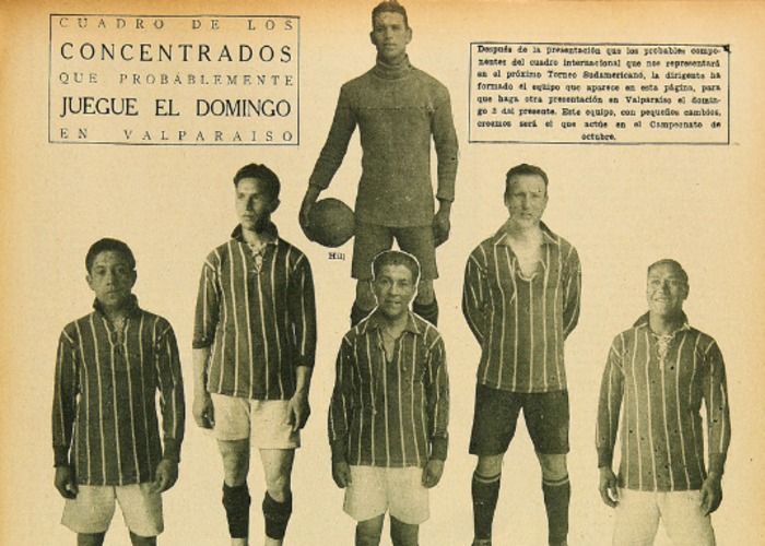 3. Equipo de la selección chilena de 1926.