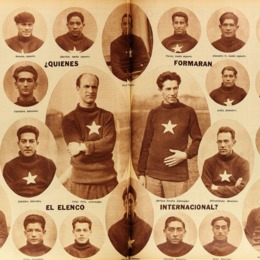4. La selección chilena que compitió en el campeonato mundial del año 1930.