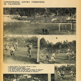 7. Entrenamiento de la selección chilena (concentrados) contra jugadores de distintos clubes de Valparaíso.