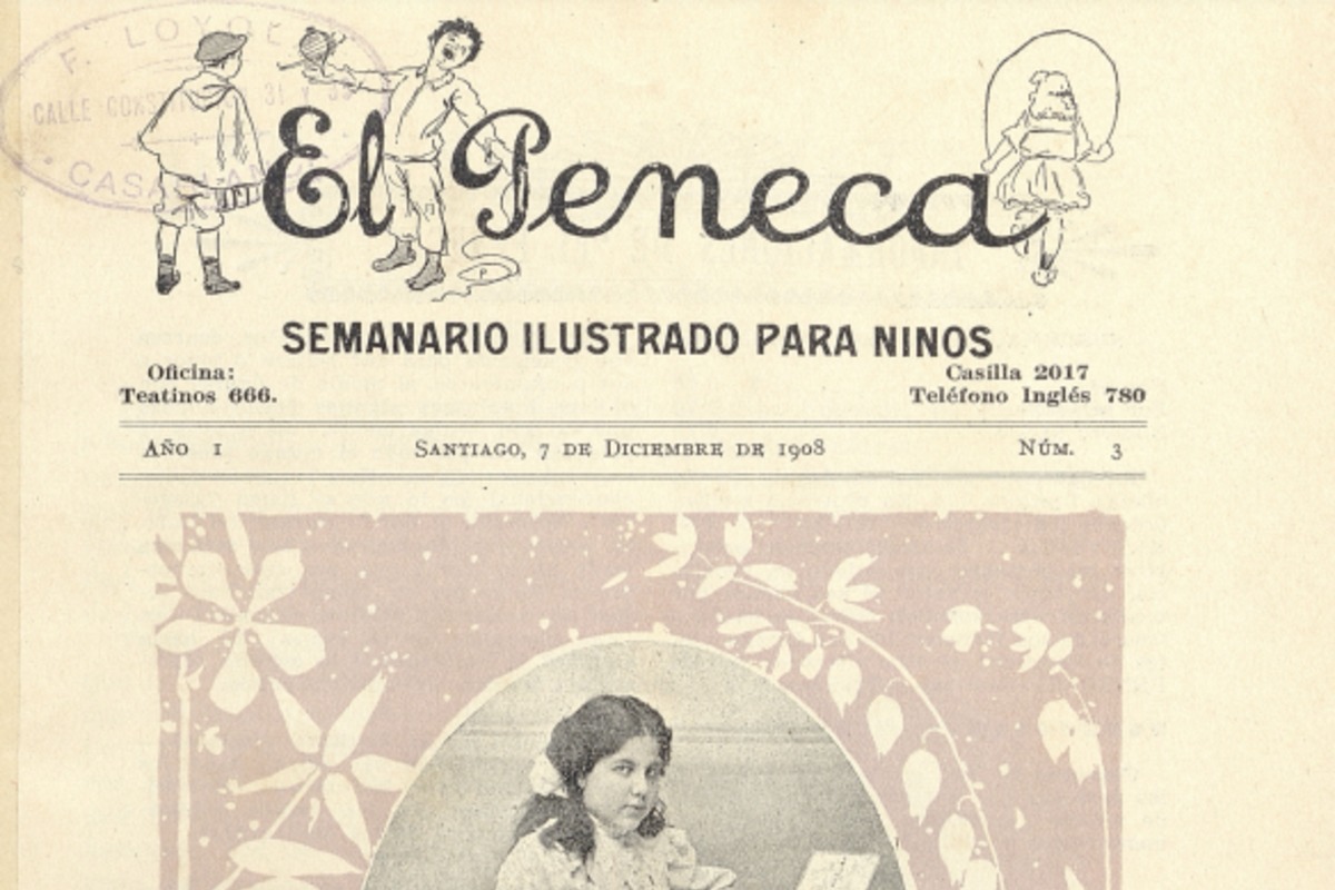 1. Rosita Harrison. El Peneca 3, 7 de diciembre de 1908.