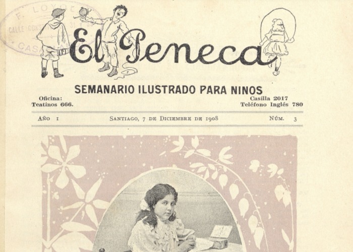 1. Rosita Harrison. El Peneca 3, 7 de diciembre de 1908.