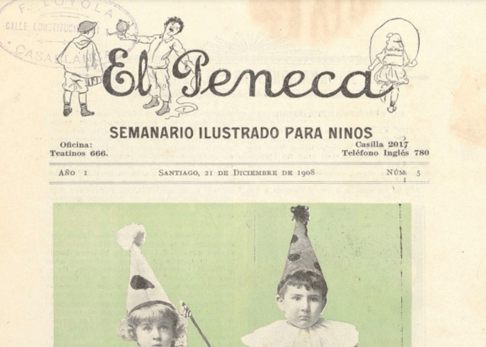 1. Rosita Harrison. El Peneca 3, 7 de diciembre de 1908.