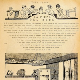1. La pieza del bebé y sus juguetes. Revista Para todos 1 (4 de octubre, 1927).