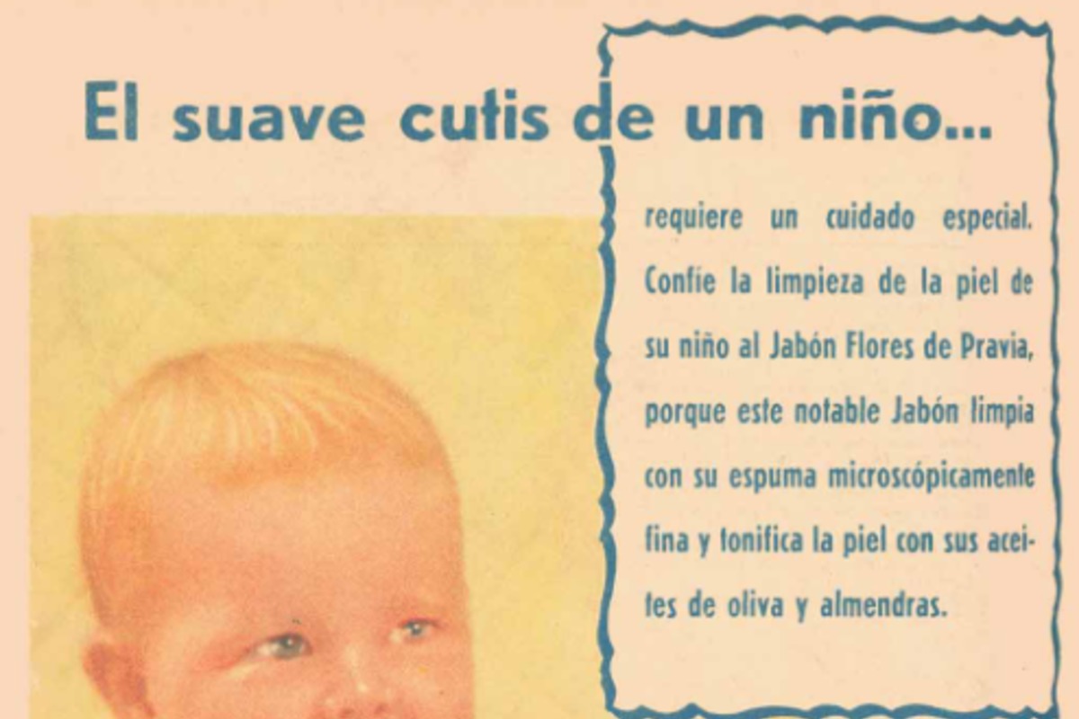 3. Publicidad del jabón para niños Flores de Pravia. Revista Familia 285 (Noviembre 1940).
