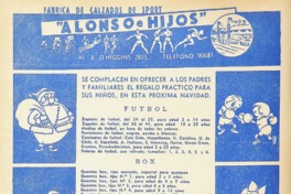 6. Publicidad de pelotas y otros elementos deportivos para niños de Alonso e hijos. Revista Estadio 397 (23 diciembre 1950).