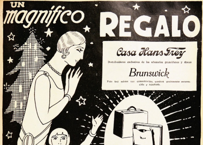 14. Publicidad de reproductores de música de la Casa Hans Frey. Revista Para todos 6 (1927).