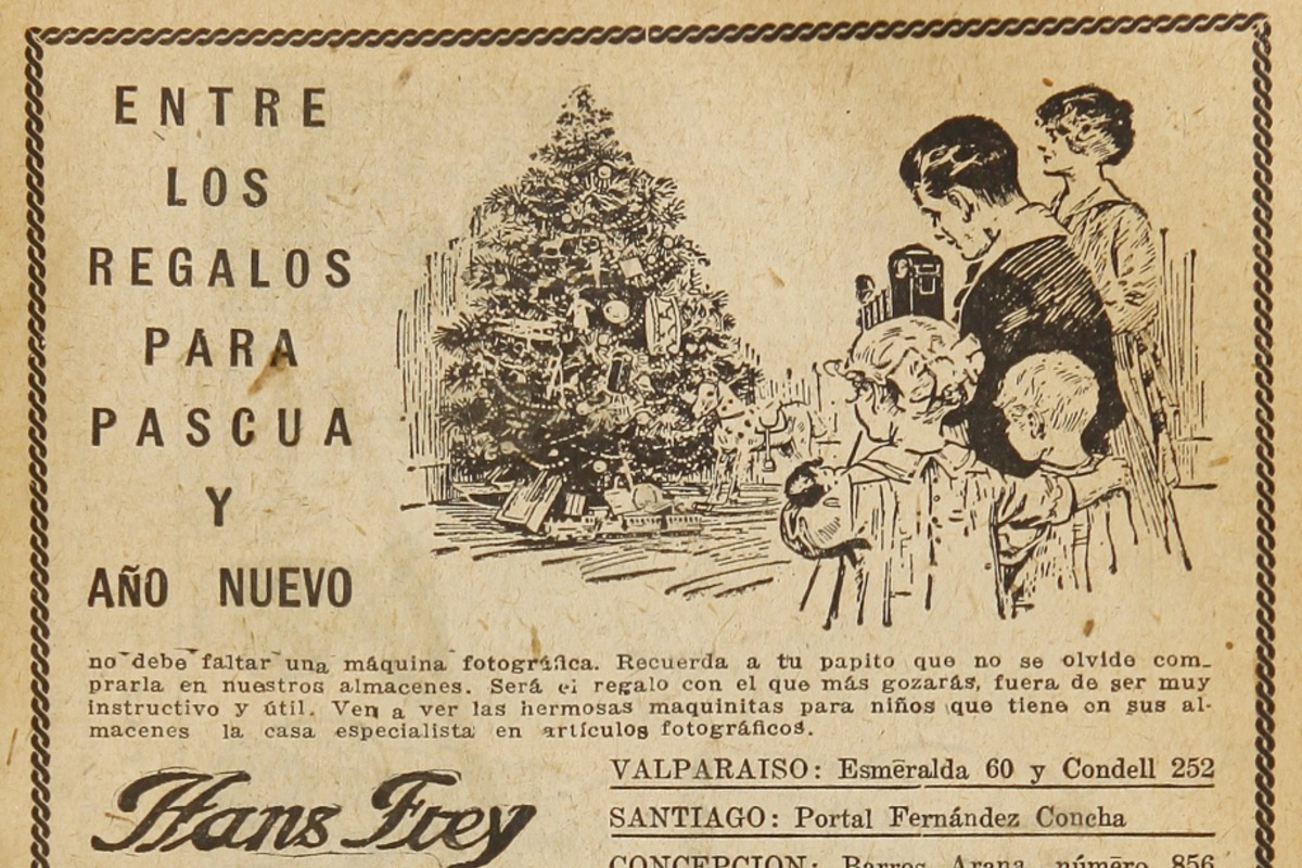 15. Publicidad de máquina fotográfica de Hans Frey. Revista El Peneca 683 (19 de diciembre 1921).