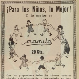 16. Publicidad de la revista infantil Mamita. Revista Para todos 100 (4 de agosto 1931).