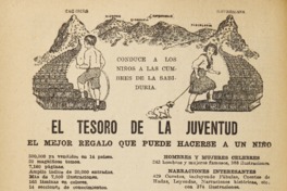 18. Publicidad de los libros "El tesoro de la juventud". Revista El Peneca 683 (19 de diciembre 1921).