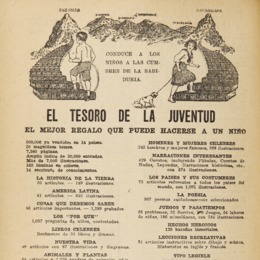 18. Publicidad de los libros "El tesoro de la juventud". Revista El Peneca 683 (19 de diciembre 1921).