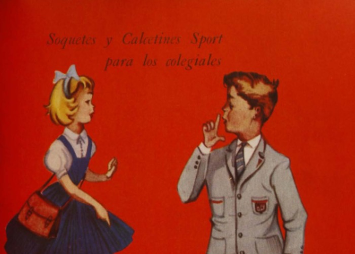 19. Publicidad de calcetines para niñas y niños Lavan. Revista Eva 726 (27 febrero 1959).