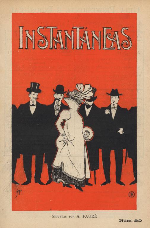 1. Portada de Instantáneas 20 (12 de agosto de 1900). 1. Portada de Instantáneas 20 (12 de agosto de 1900).