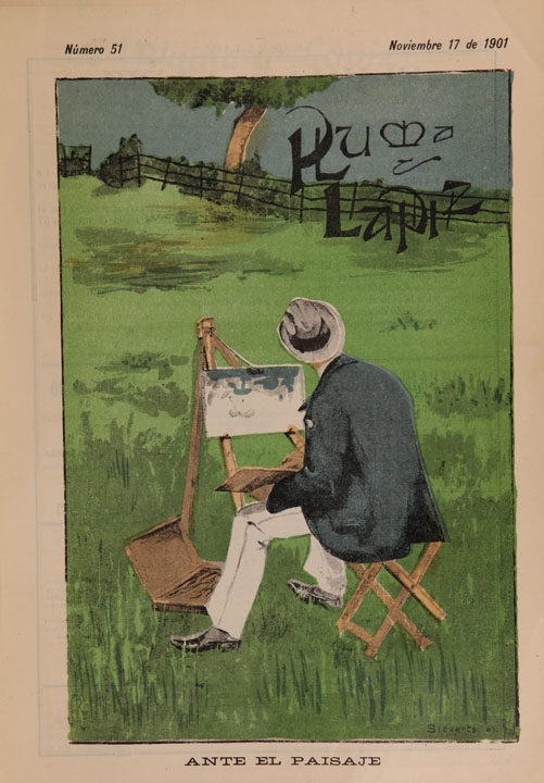 2. Portada de Pluma y lápiz 51 (17 de noviembre de 1901). 2. Portada de Pluma y lápiz 51 (17 de noviembre de 1901).