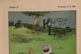 2. Portada de Pluma y lápiz 51 (17 de noviembre de 1901).
