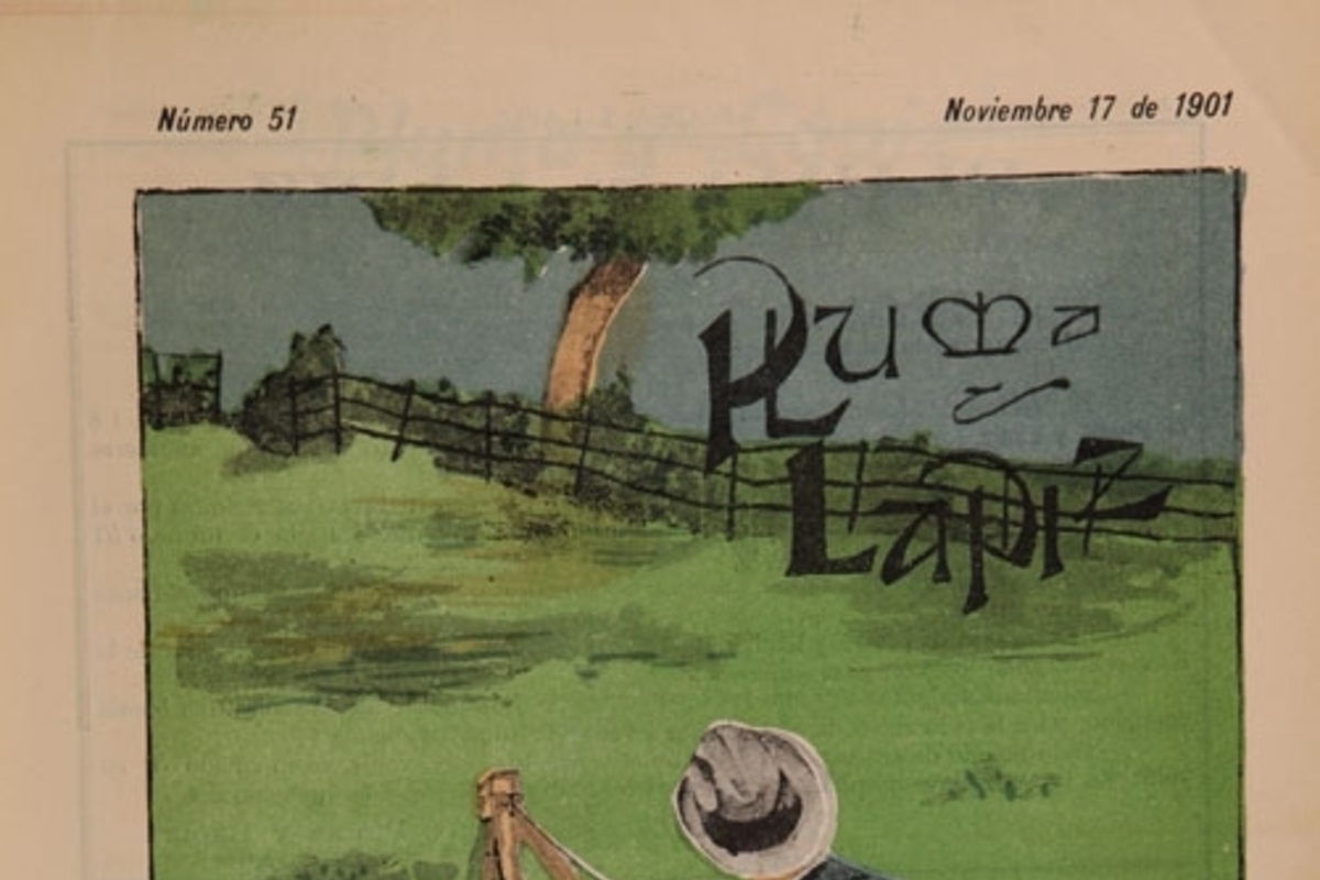 2. Portada de Pluma y lápiz 51 (17 de noviembre de 1901).