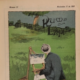2. Portada de Pluma y lápiz 51 (17 de noviembre de 1901).