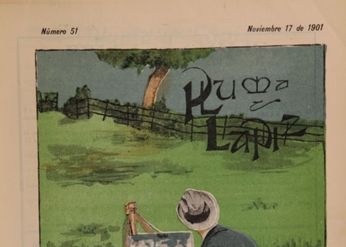 2. Portada de Pluma y lápiz 51 (17 de noviembre de 1901).