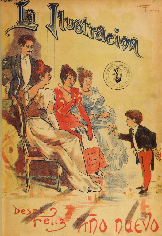 4. Portada de La ilustración 1 (enero de 1905). 4. Portada de La ilustración 1 (enero de 1905).