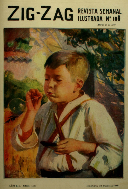 6. Portada de Zig Zag 108 (17 de marzo de 1907). 6. Portada de Zig Zag 108 (17 de marzo de 1907).