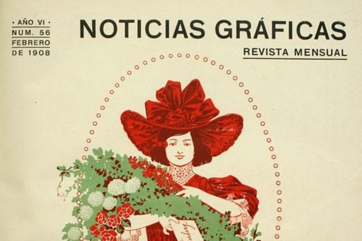 7. Portada de  Noticias Gráficas 56 (febrero de 1908).