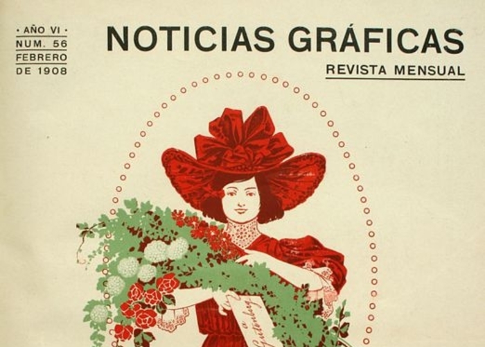 7. Portada de  Noticias Gráficas 56 (febrero de 1908).