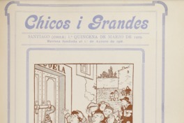 8. Portada de Chicos i grandes 15 (1a. quincena de marzo de 1909).