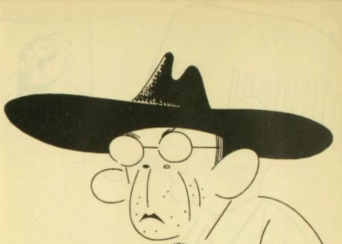 2. Caricatura de Alberto Romero por Antonio Romera.