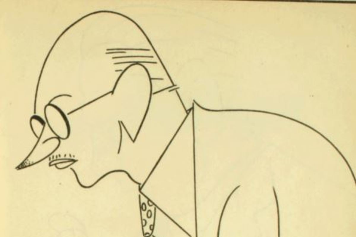 8. Caricatura de Guillermo Feliú por Antonio Romera.