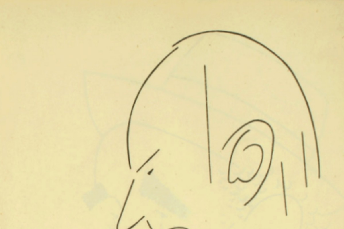 10. Caricatura de Pablo Neruda por Antonio Romera.