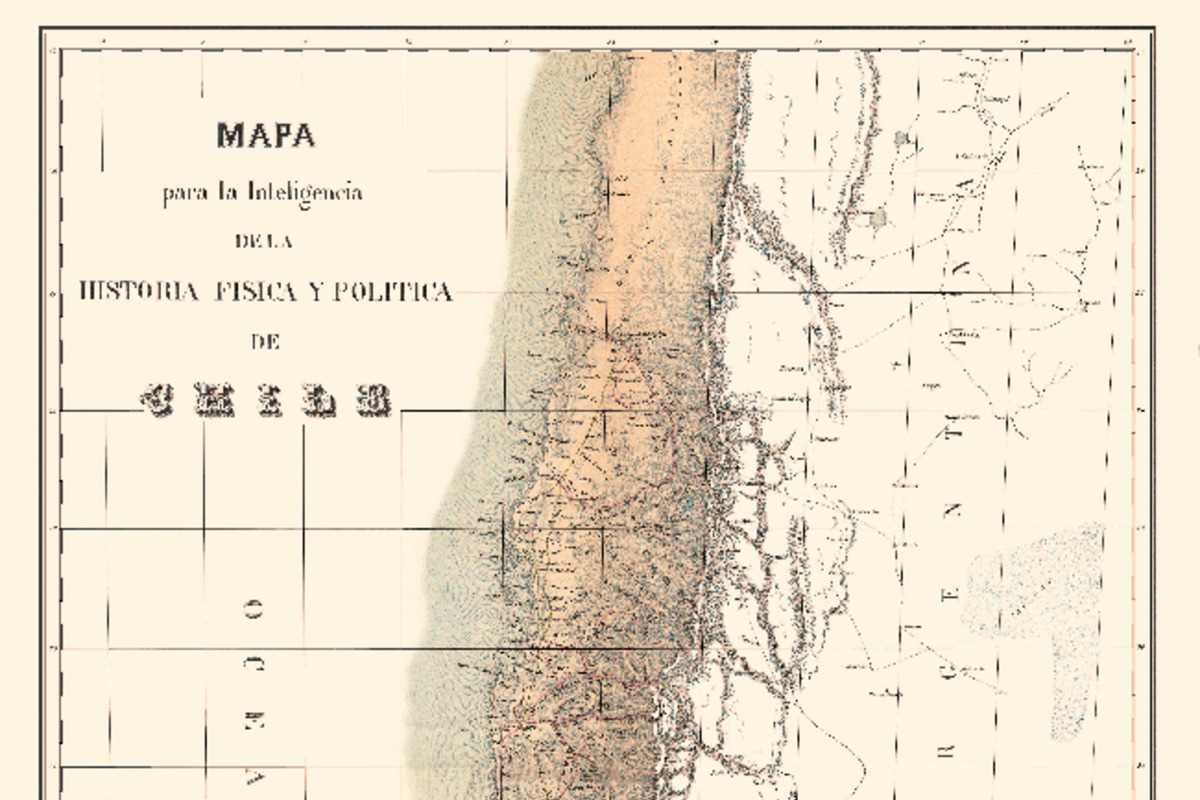 Mapa de Chile por Claudio Gay