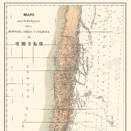 Mapa de Chile por Claudio Gay