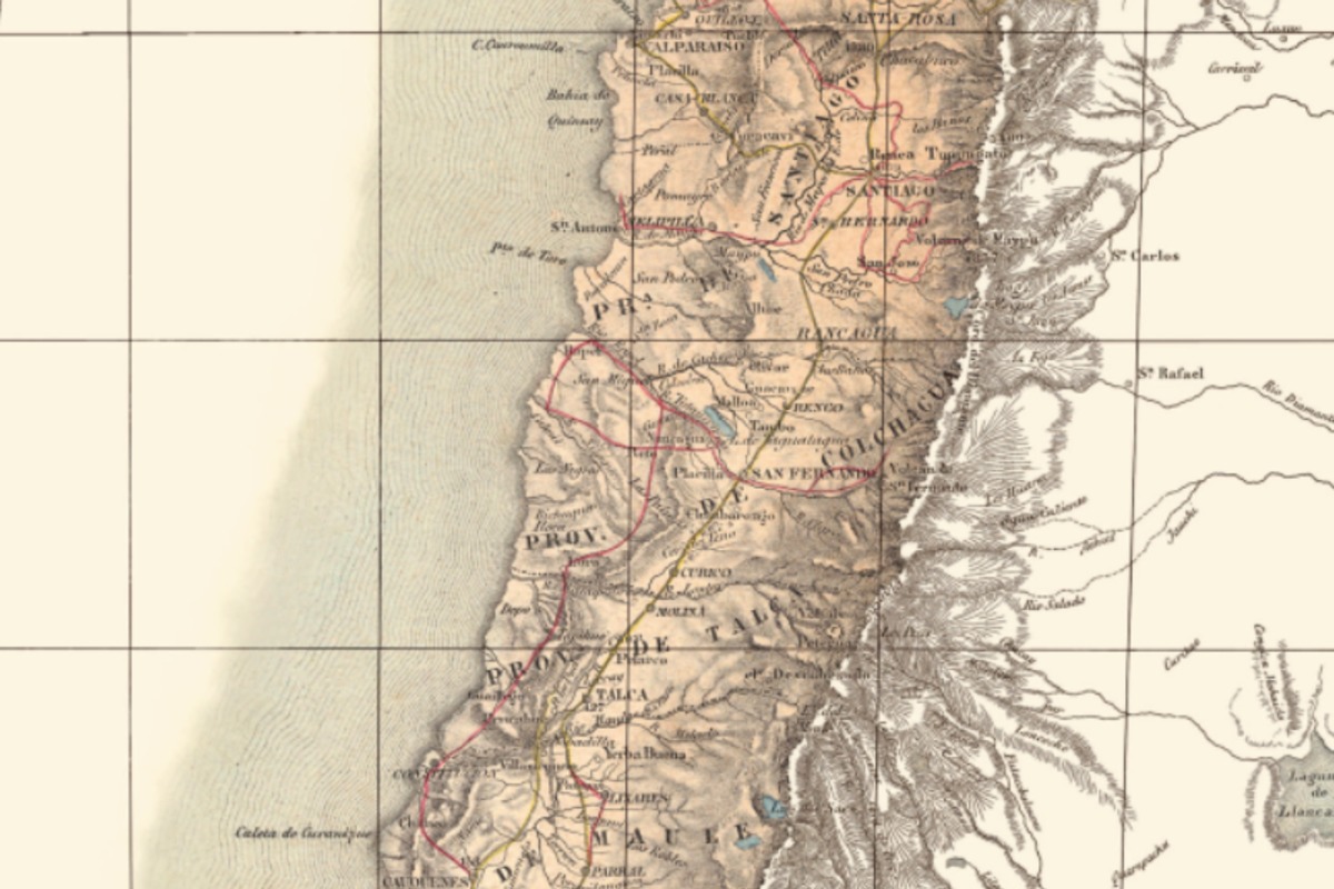 Mapa de Chile por Claudio Gay