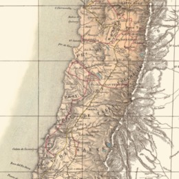 Mapa de Chile por Claudio Gay