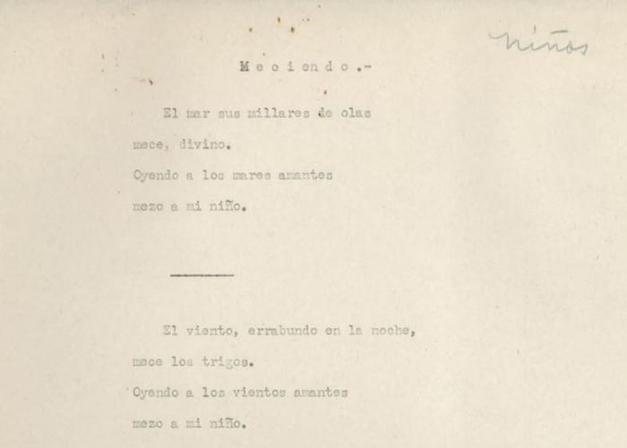 La voz de la poeta